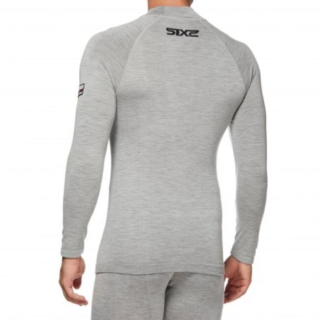 Six2 Maglia Termica Moto Wool Grey Unisex